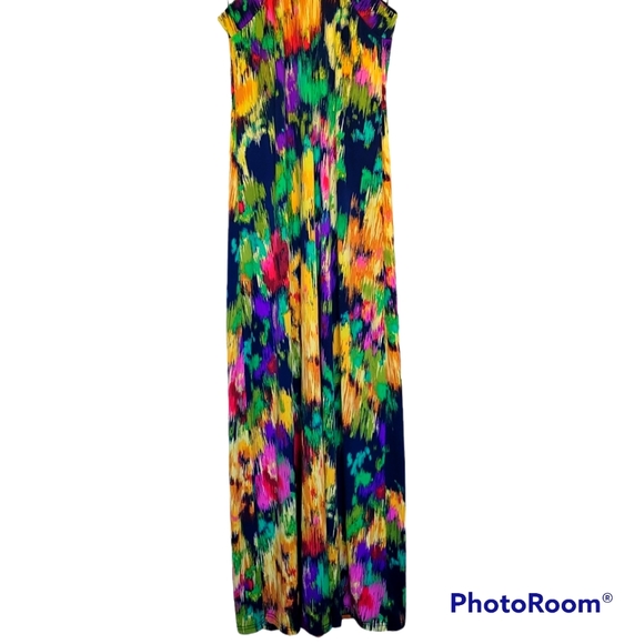 Copio Maxi Abstract Floral Dress - Picture 4 of 7